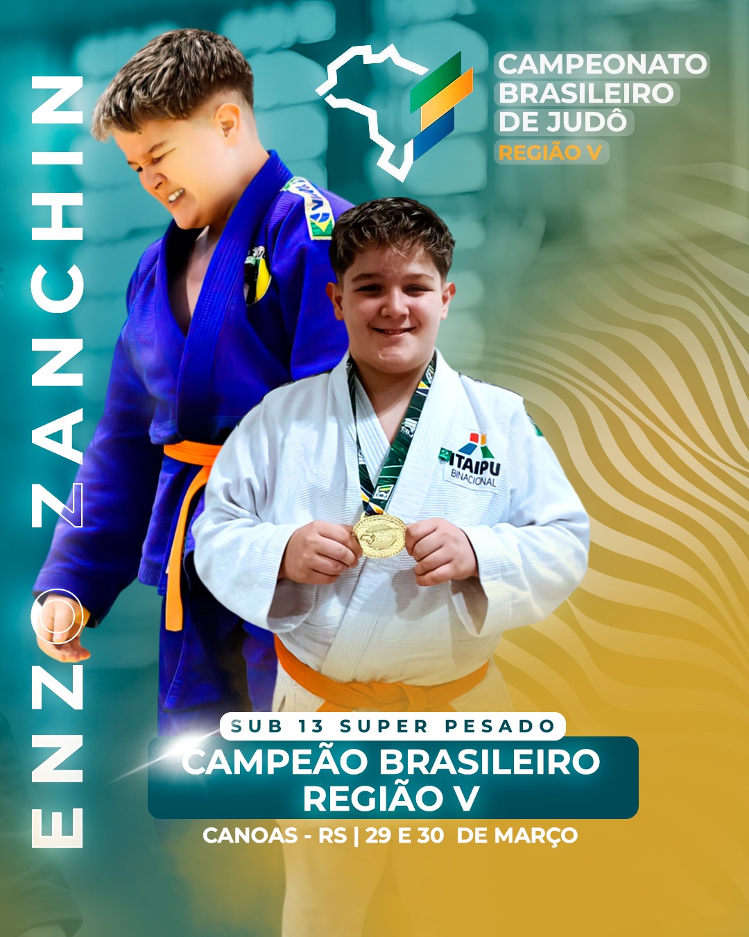 Atleta de Sarandi conquista medalha de ouro inédita para o Judô em campeonato brasileiro 